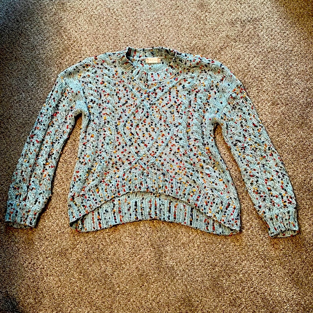 Rainbow Puff Sweater